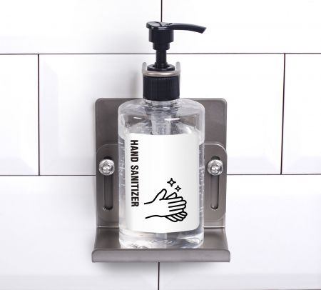 Porte-bouteille de savon à une main pour flacon pompe de 350 ml - Porte-distributeur d'hygiène à une main